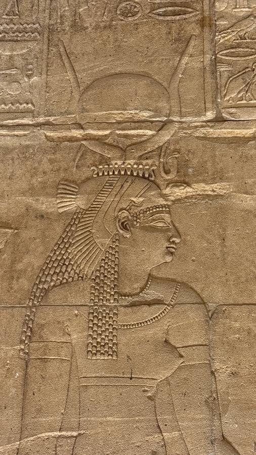 Egyptian goddess relief