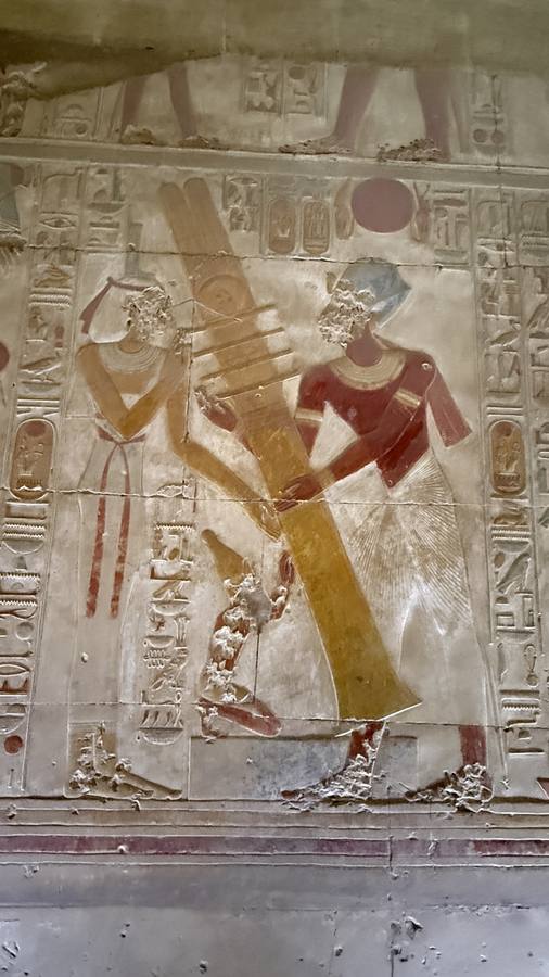 Djed pillar ceremony painting